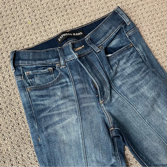 Express High Rise Ankle Leggings - Size 2R - Picture 2 of 5